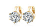 Crystal Flower Stud Earrings for Women