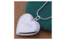 Fashion Silver Plated Heart Love Pendant Necklace