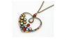 New Vintage Long Chain Heart Pendant Necklace For Women