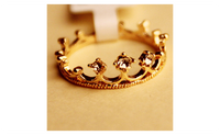 New UniDirection Rhinestone Crown Ring For Women-7
