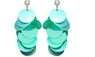Round Sequin Multilayer Long Dangle Earrings For Women