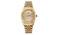 Gold Stainless Steel Quartz Wristwatches For Man - sparklingselections
