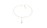 Gold Plated Crystal Statement Necklace for Women