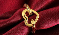 Gold Color Heart Shape Ring For Women (7) - sparklingselections