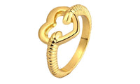 Gold Color Heart Shape Ring For Women (7) - sparklingselections