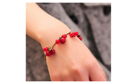 Vintage Small Sweet Cherry Beautiful Couple Bracelet