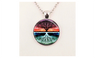 Tree of Life Sunset Nature Art Pendant Chain Necklace