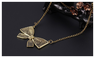 Vintage Punk Bow Pendant Necklace