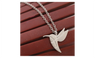 Antique Silver Plated Bird Animal Pendant Necklace for Women