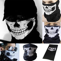 Outdoor Motorcycle Multifunctional Ghost Neck Scary Half Face Mask Funny Unique Mouth Full Motorbike Cover Facial Mask - sparklingselections