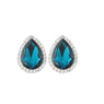 Vintage Triangle Rhinestone Earrings