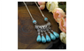 Snake Chain Zinc Alloy Vintage Turquoise Necklace for Women