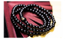 Fashion Sandalwood Buddhist Meditation 108 Prayer Beads Bracelet Black