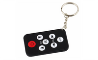 Mini Infrared IR TV Remote Control 7 Keys Button Key Chain Ring