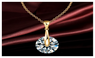 Silver Plated High Quality Crystal Round Pendants Necklace