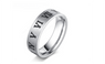 Roman Alphabet Fashion Stainless Steel Ring For Women