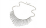 Collier Vintage Silver Tassel Pendant Necklace