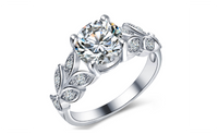 Crystal Flower Bague Bijoux Wedding Ring For Women