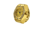 Trendy Creative Imitation rhinestone Round Elastic Quartz Watch Ring