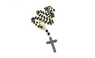 Women's New Long Black Beads Chain Cross Pendant Necklace