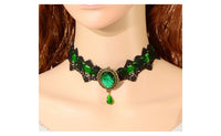 Women Lace Beads Choker Steampunk Style Gothic Collar Necklace