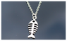 Fish Bone Fashion Jewelry Chain Necklace