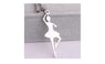 Stainless Steel Silver Dance Ballet Girl Pendant Necklace