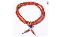 Natural Sandalwood Buddhist Meditation 108 Beads Mala Bracelet