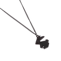 Three-dimensional model Black rabbit necklace chain of clavicle women - sparklingselections