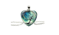 Divergent Heart Tree Pendant Necklace For Women - sparklingselections