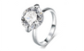 Cubic Zirconia 10 Carat White Gold Plated Engagement Ring