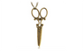 Stylish Retro Gold Plated Scissors Pendant Necklace For Women