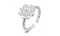 Silver Plated New Design Engagement Finger Ring for Women - sparklingselections