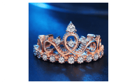Tiara Cubic Zirconia Wedding Engagement  Ring for Women - sparklingselections