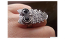 Ancient Retro Owl Silver Punk Ring For Women (Adjustable)