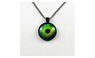 Dragon Eye Glass Green Pendant Necklace for Women