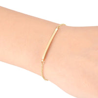 Bracelet Femme Curved Bar Gold Color Bracelets For Women