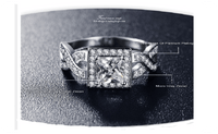 Platinum Plated Cubic Zirconia Wedding & Engagement Rings For Women - sparklingselections