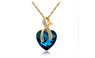 Austrian Crystal Heart Pendant Necklace Women Gold Plated Necklaces & Pendants