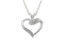 Forever Heart Shape  Crystal Pendant Necklace For Women