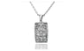 New Fashion Geometric Rhinestone Pendant Enamel Necklace