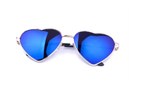 Heart Shaped Colorful Women UV Sun Glasses