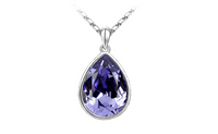 Fashion women's Crystal " Beauty Without Tears" Pendant Necklace - sparklingselections