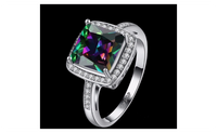 Colorful AAA Cubic Zirconia Engagement Ring For Women-7