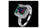 Colorful AAA Cubic Zirconia Engagement Ring For Women-7