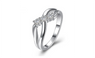 New Silver Plated White Women Anti Allergic Ring 7,8