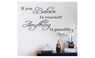 Decorative Wall "Believe In Yourself" Creative Wall Quote Sticker