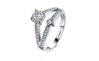 Romantic Wedding Silver Plated Ring for Women