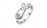 Silver Plated Wedding Rings For Women Engagement Bridal Jewelry