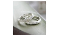 Fashion Fortunately Life Is Simple Frosted Ring Convention Jewelry